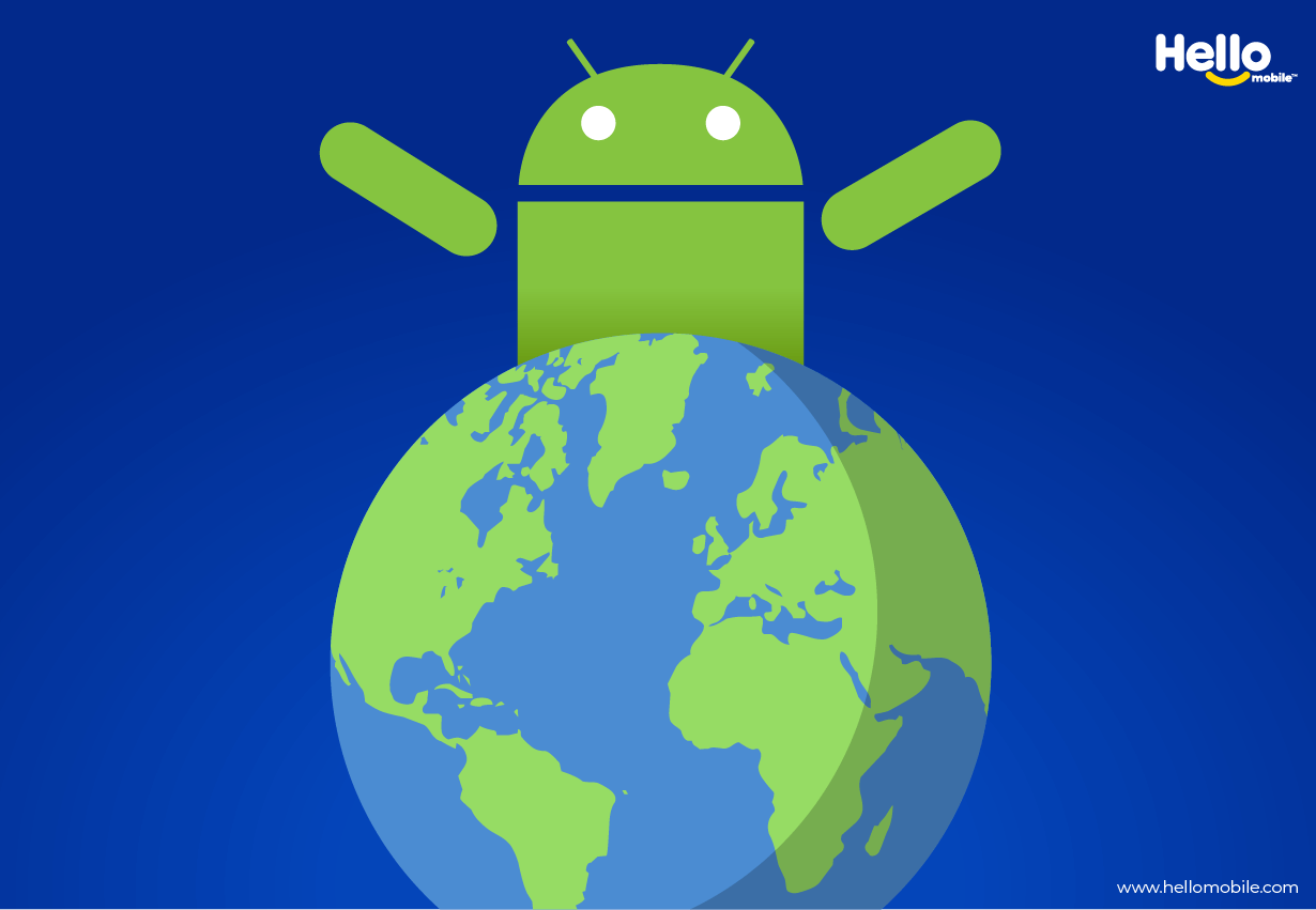 Android phones dominating the world blog graphic